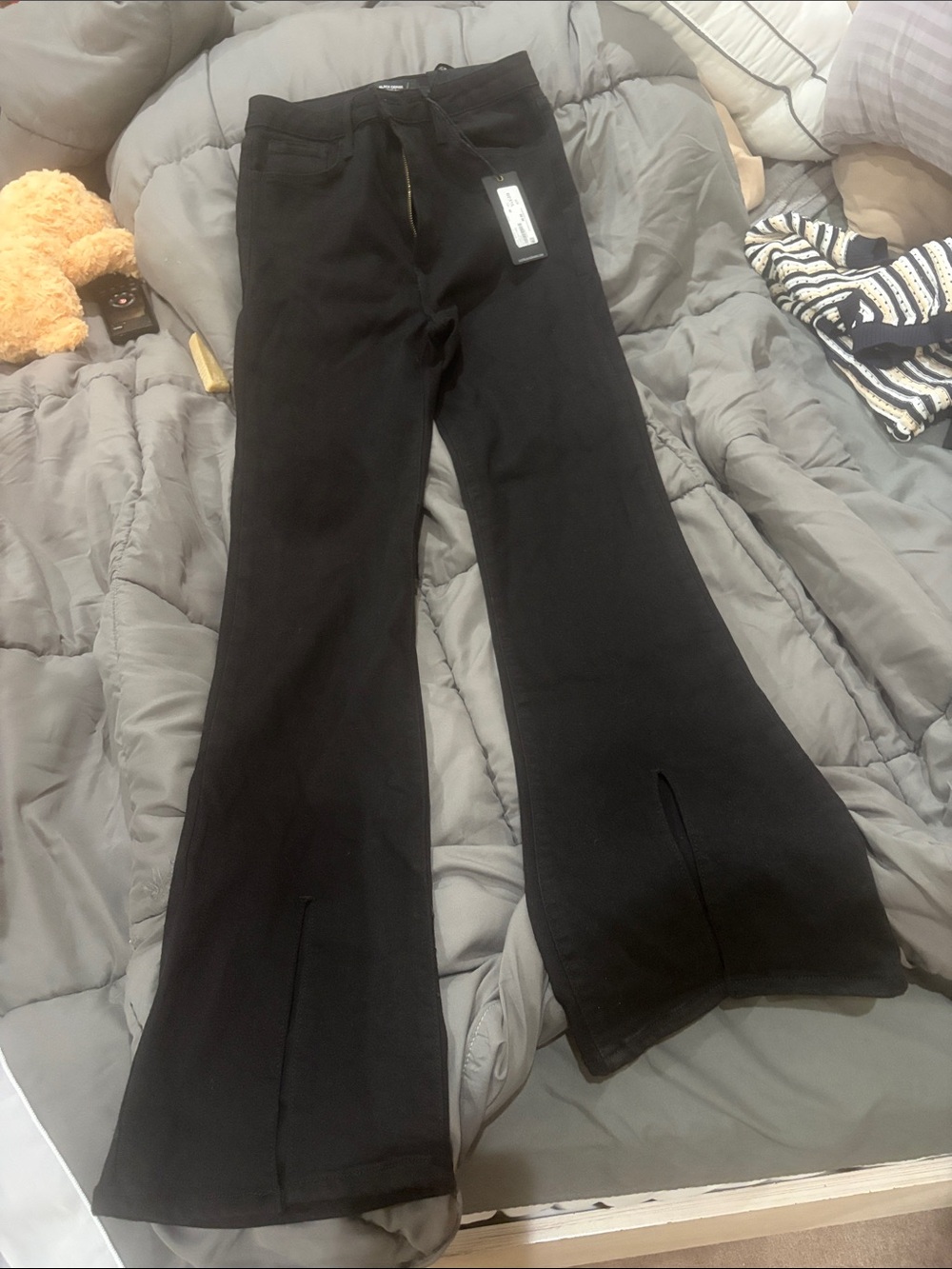 Just Black Women’s Black Flare Wide Leg Jeans